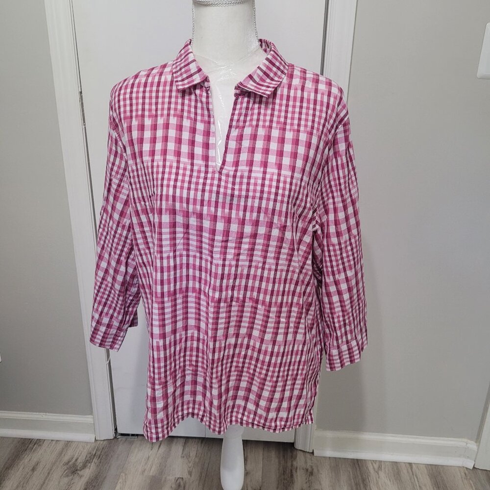 Tommy Bahama Cuff Sleeve Cotton Blouse